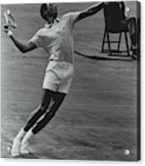 Arthur Ashe Playing Tennis Acrylic Print