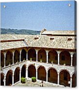Assissi Courtyard Acrylic Print