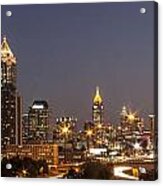 Atlanta Skyline Panoramic Acrylic Print