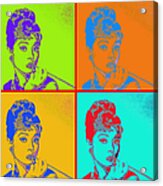 Audrey Hepburn 20130330v2 Four Acrylic Print