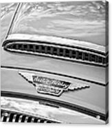Austin-healey 3000 Mk Ii Hood Emblem -0567bw Acrylic Print