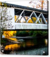 Autumn And The Larwood Bridge Acrylic Print