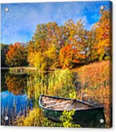 Autumn Canoe Acrylic Print