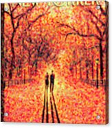 Autumn In Central Park Acrylic Print
