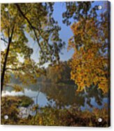 Autumn Sunrise On Lake Sequoyah Arkansas Acrylic Print