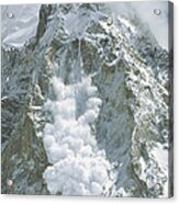 Avalanche Gasherbrum Baltoro Glacier Acrylic Print