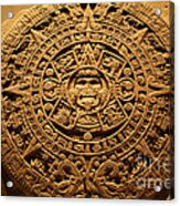 Aztec Calendar Mexico Acrylic Print