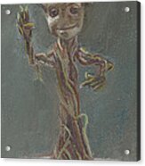 B And G Is For Baby Groot Acrylic Print