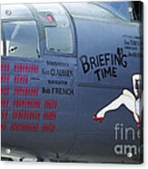 B25j Mitchell Briefing Time Acrylic Print