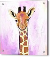 Baby Giraffe Acrylic Print