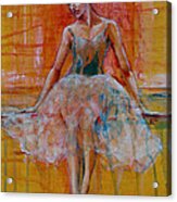 Ballerina In Repose Acrylic Print