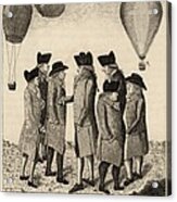 Balloonists Cartoon, 1785 Acrylic Print