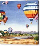 Balloons Over San Elijo Lagoon Encinitas Acrylic Print