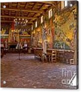Banquet Hall Castello De Amarosa Acrylic Print