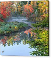 Bantam River Autumn Acrylic Print