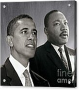 Barack Obama  M L King Acrylic Print