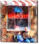 Barber - Neighborhood Barber Shop Acrylic Print