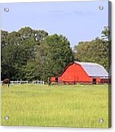 Barn And Pasture Acrylic Print