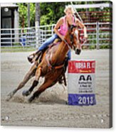 Barrel Racer 2 Crop Acrylic Print