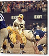Bart Starr Calls Out The Snap Acrylic Print