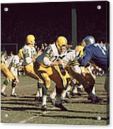 Bart Starr Drops Back Acrylic Print