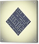 Basic Block | #grid #geometry #pattern Acrylic Print