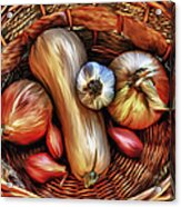 Basket Of Vegetables Acrylic Print