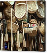 Baskets And Spoons Acrylic Print