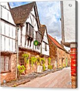 Beautiful Day In An Old English Village - Lacock Acrylic Print