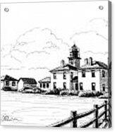 Beavertail Lighthouse Acrylic Print