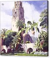 Bell Tower In Balboa Park Acrylic Print