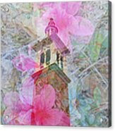 Bell Tower Wrapped In Spring Acrylic Print