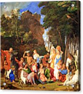 Bellini's Titian's The Feast Of The Gods Acrylic Print