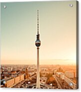 Berlin Skyline With Tv Tower, (fernsehturm) Acrylic Print