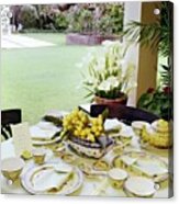 Betsy Bloomingdale's Dining Table Acrylic Print