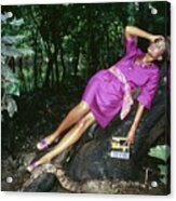 Beverly Johnson Wearing Anne Klein Acrylic Print