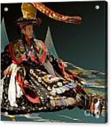 Bhutanese Dancer Acrylic Print