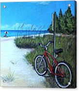 Bicycle On Sanibel Beach Acrylic Print