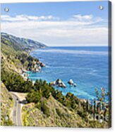 Big Sur California Coastline From Above Acrylic Print