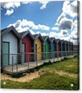 Bike Ride/obligatory Beach Hut Shot Acrylic Print