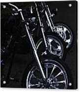 Bikes In The Night Acrylic Print