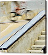 Biking The Skateboard Park Acrylic Print