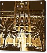 Biltmore Hotel Miami Coral Gables Florida Exterior Entrance Tower Rustic Digital Art Acrylic Print