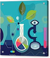 Biomedical Research Laboratory Concept Acrylic Print