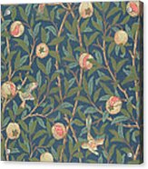 Bird and Pomegranate Tapestry - Textile by William Morris - Fine Art ...