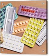 Birth Control Pills Acrylic Print