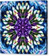 Birth Of The Purple Crystals Mandala Acrylic Print