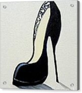 Black High Heel Shoe Painting by Shelia Kempf - Fine Art America
