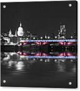 Blackfriars Bridge Thames London Acrylic Print