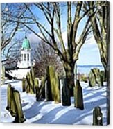 Blanket Of Snow Burial Hill Acrylic Print